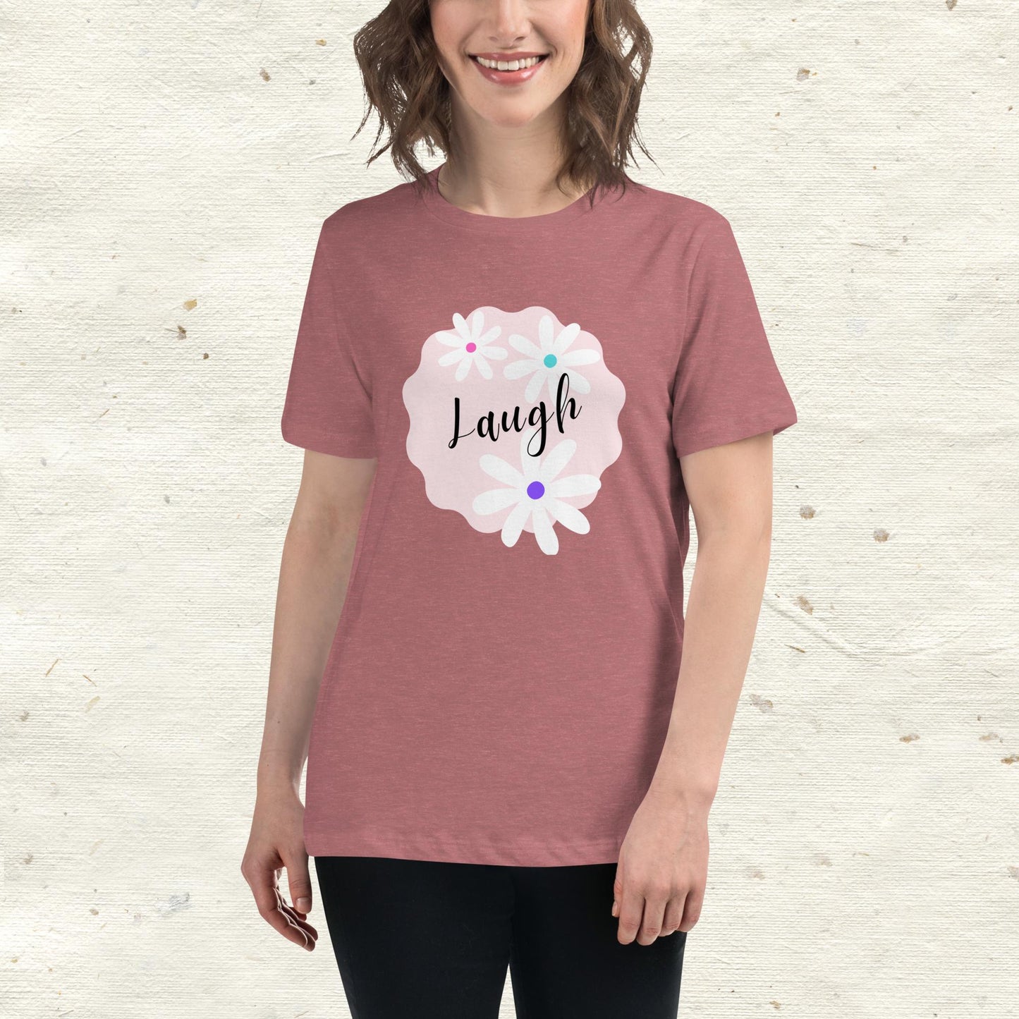 Laugh Daisy Women's Relaxed T-Shirt