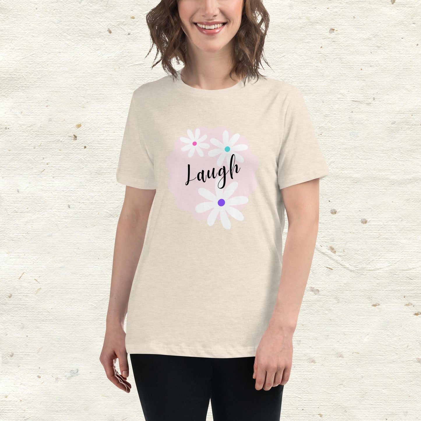 Laugh Daisy Women's Relaxed T-Shirt