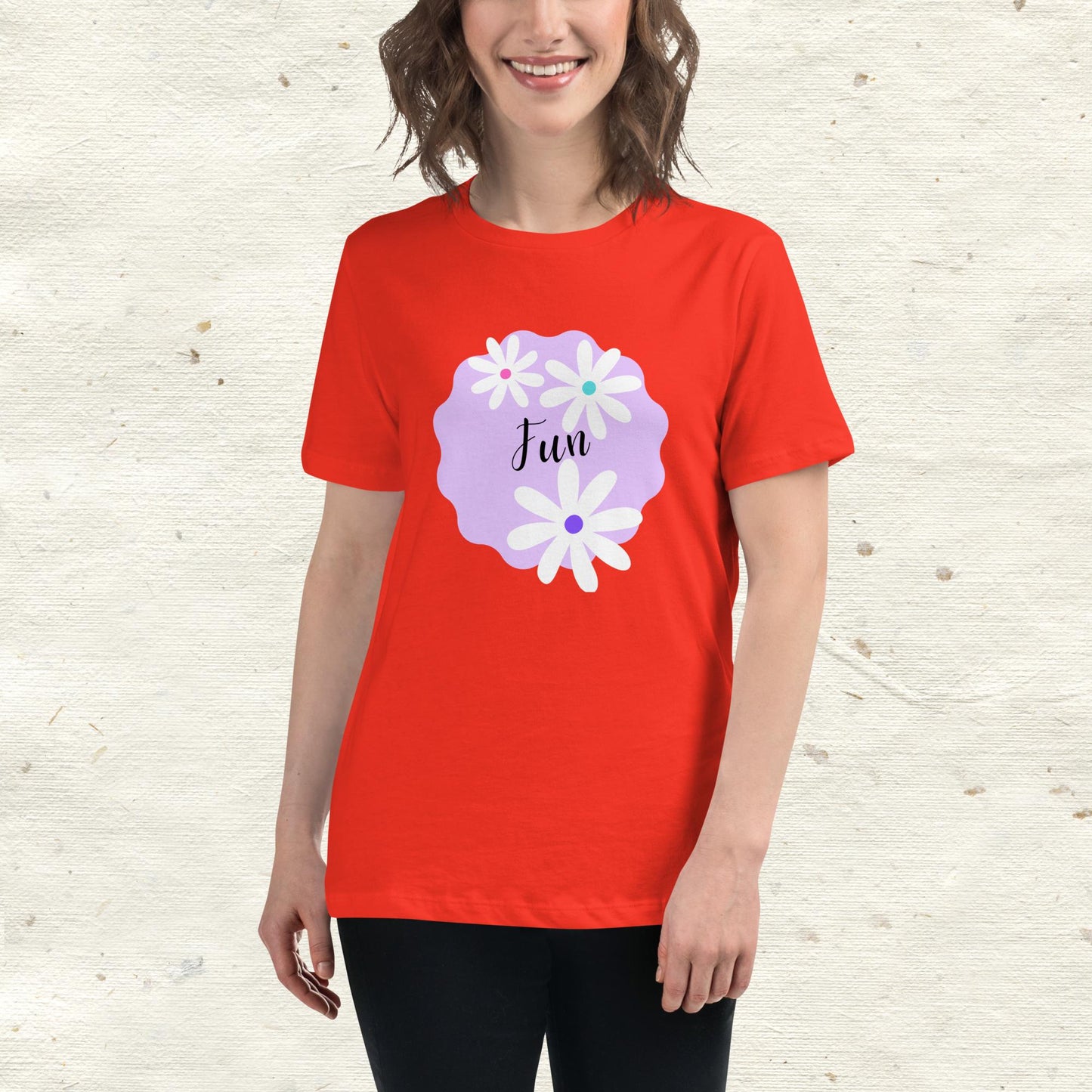 Fun Daisy Women's Relaxed T-Shirt