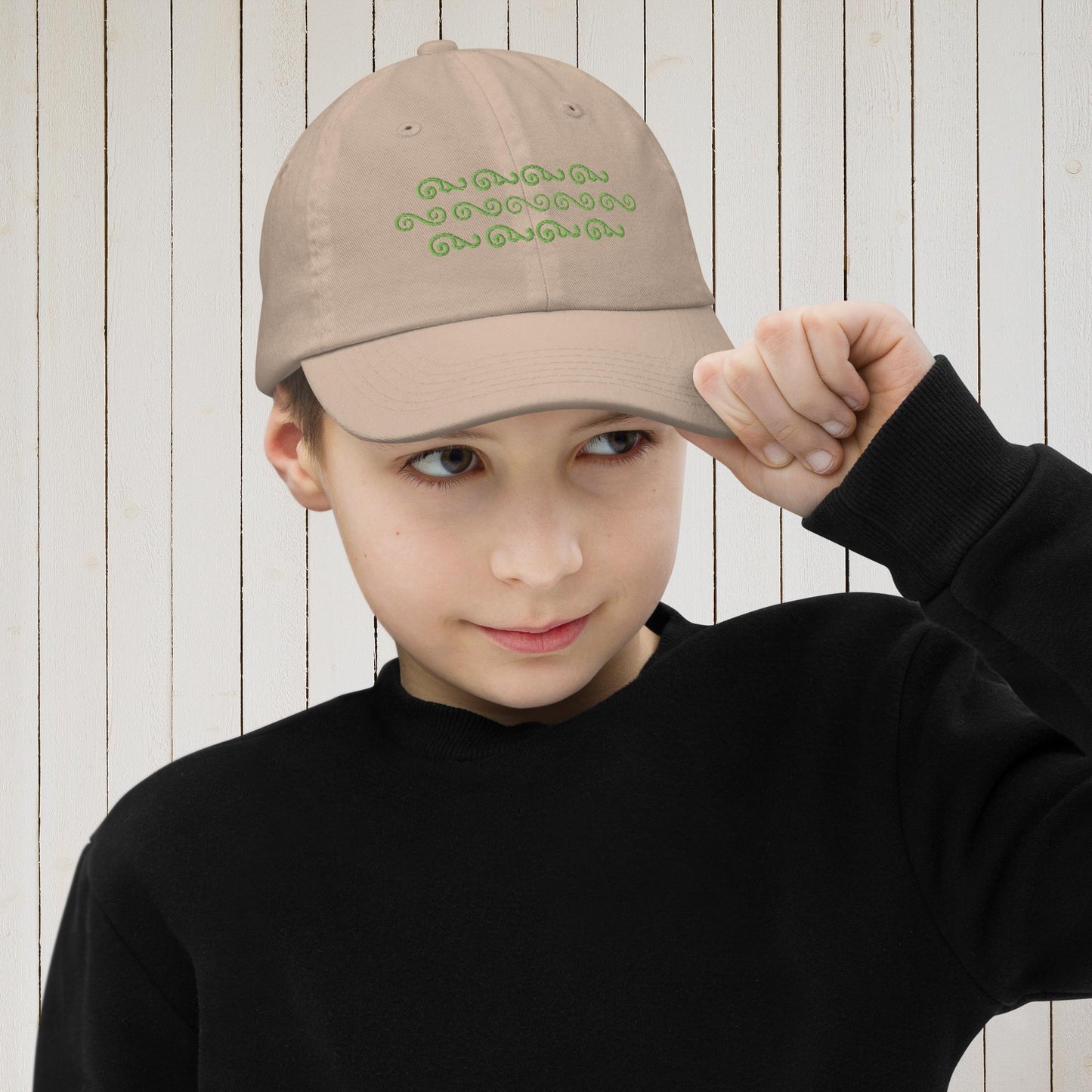 Waves in Green Youth Baseball Cap