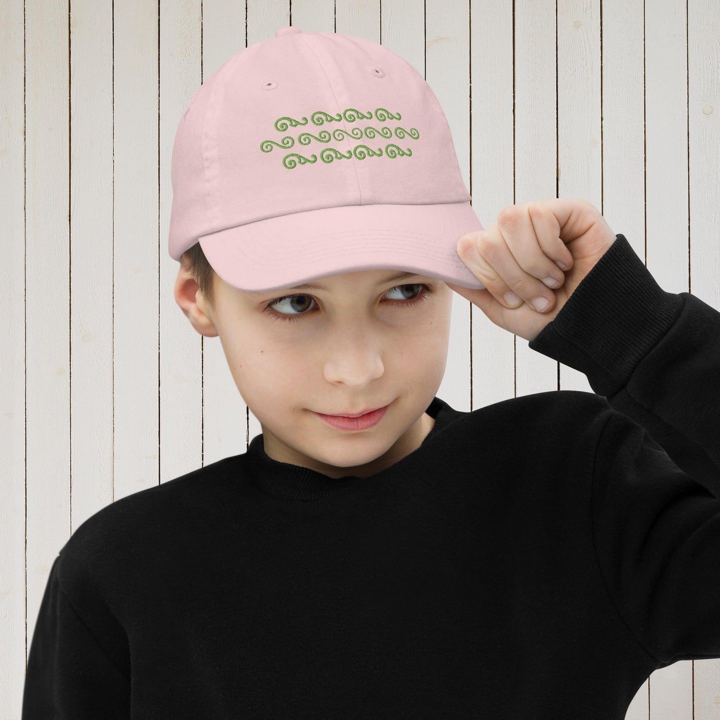 Waves in Green Youth Baseball Cap