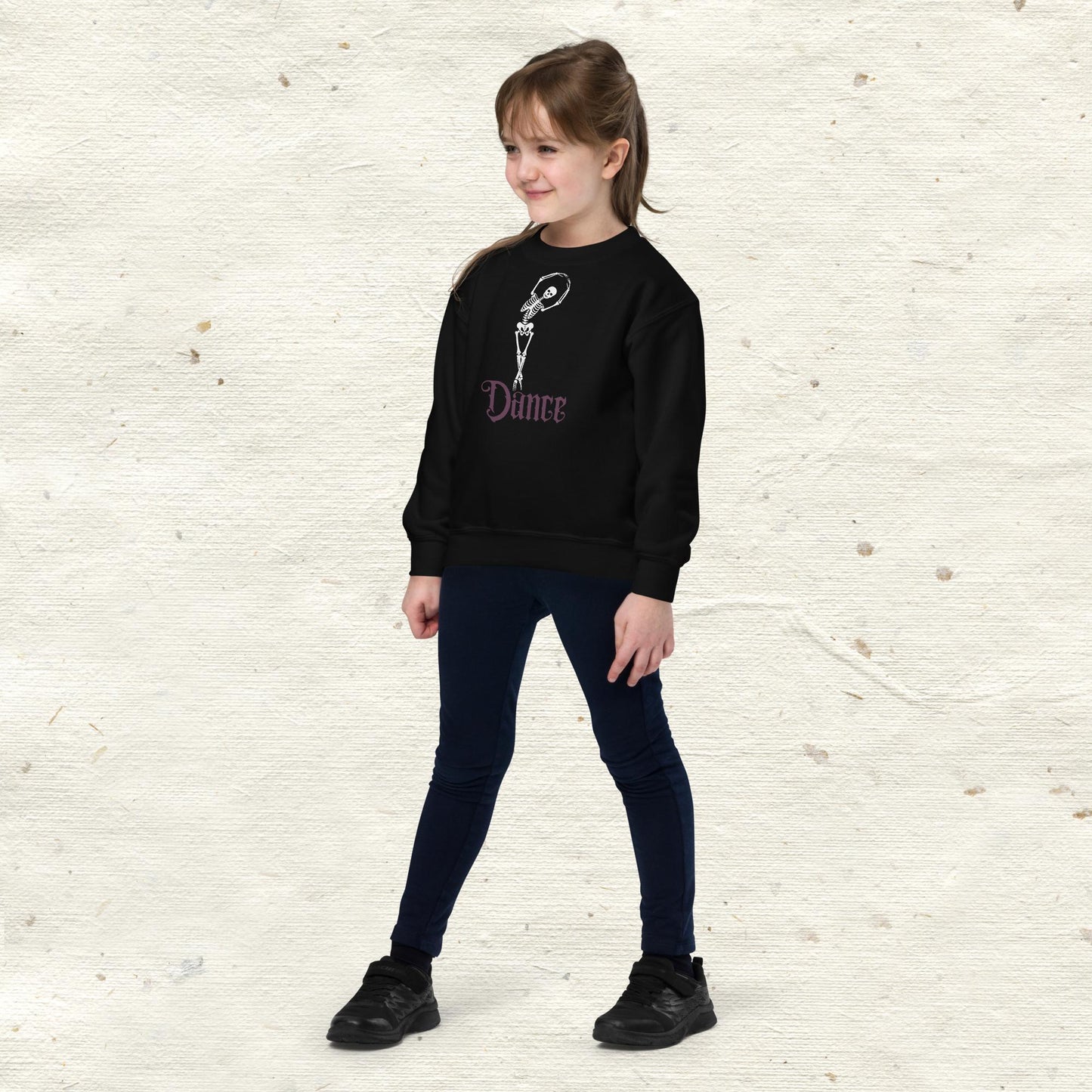 Skeleton Dance Youth Crewneck Sweatshirt