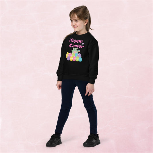 WaTTerMaLLone Happy Easter Youth Crewneck Sweatshirt