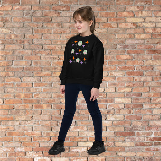 WaTTerMaLLone Halloween Stars Youth Crewneck Sweatshirt