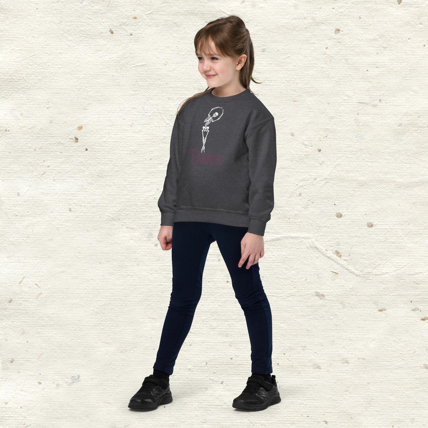 Skeleton Dance Youth Crewneck Sweatshirt