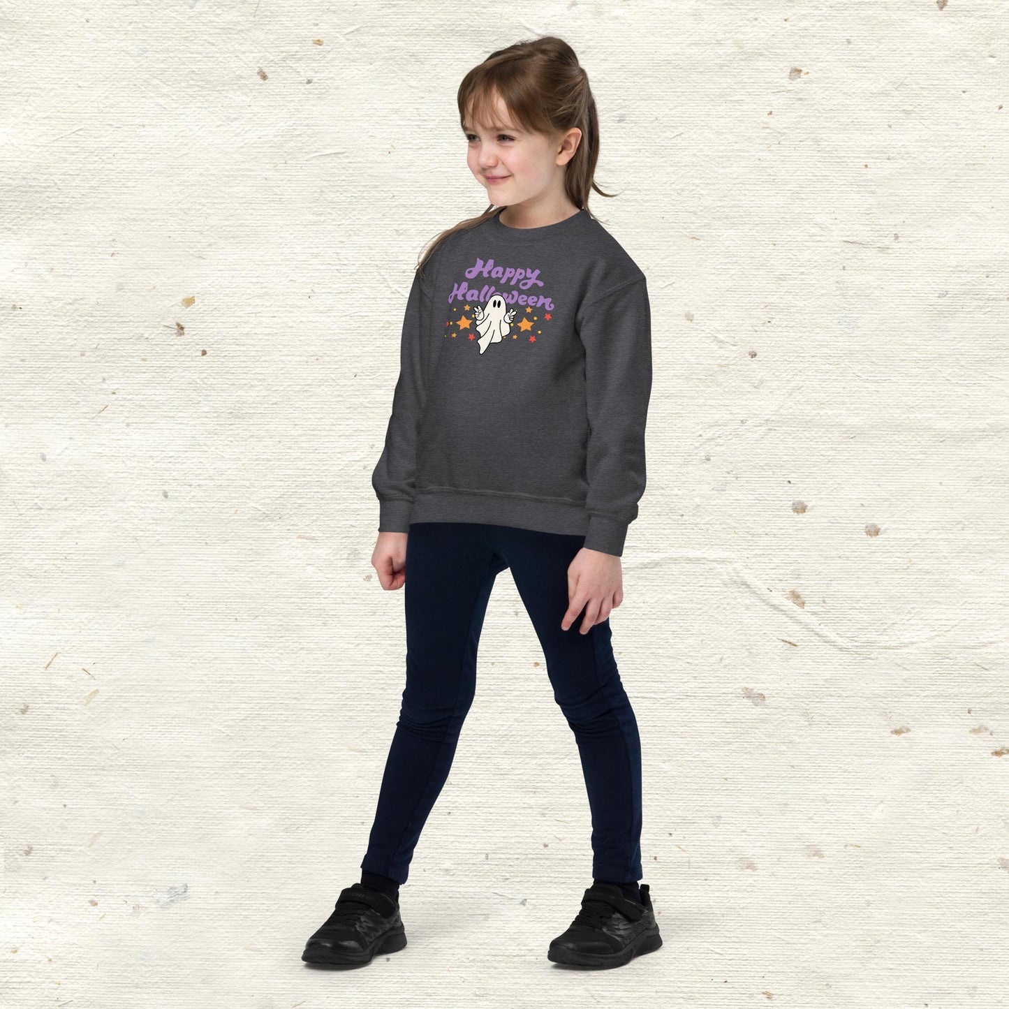 Happy Halloween Youth Crewneck Sweatshirt