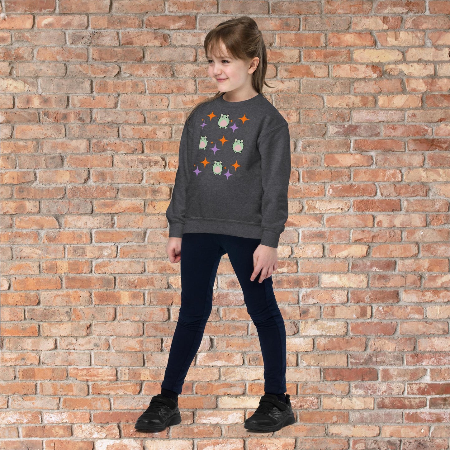 WaTTerMaLLone Halloween Stars Youth Crewneck Sweatshirt