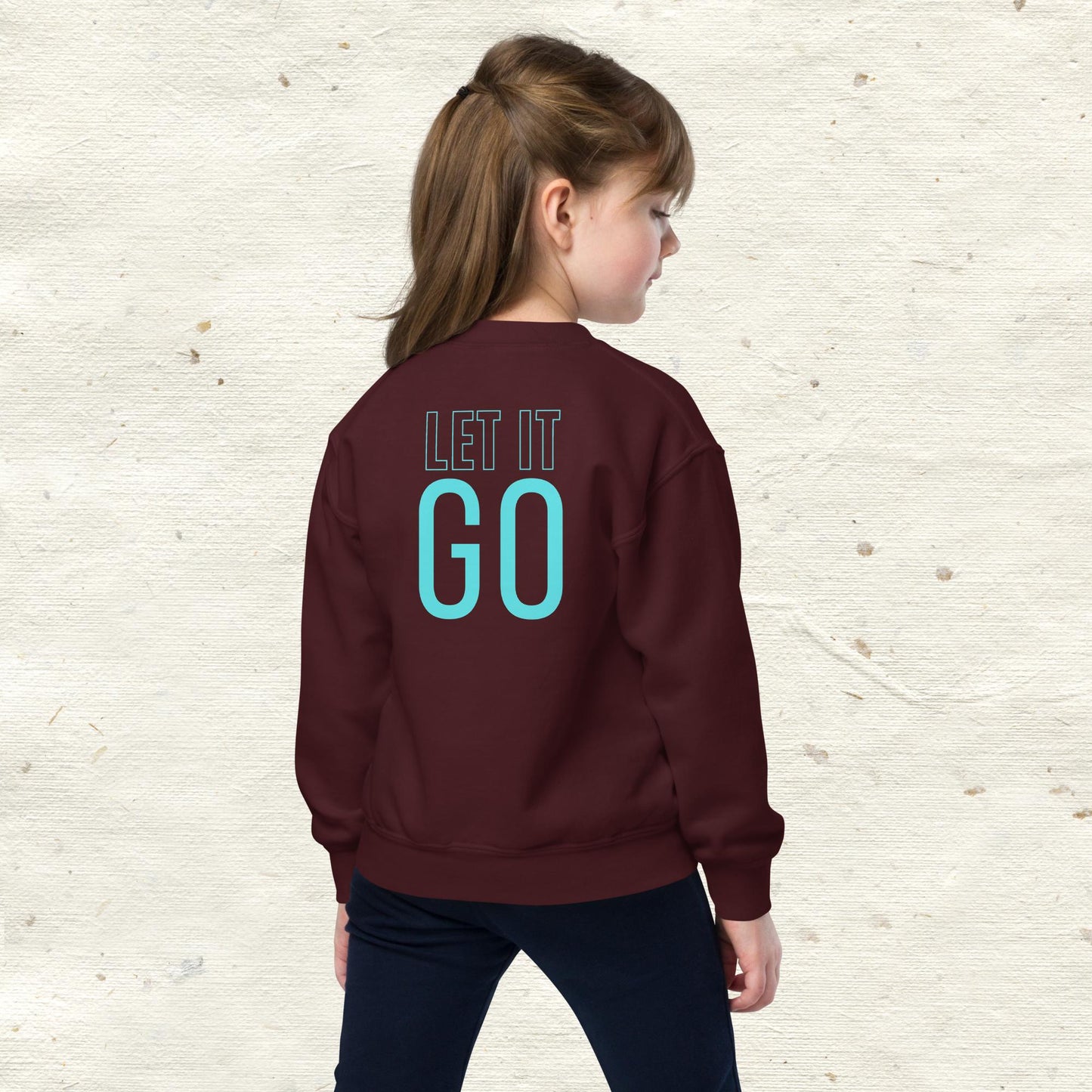 Let It Go Youth crewneck sweatshirt