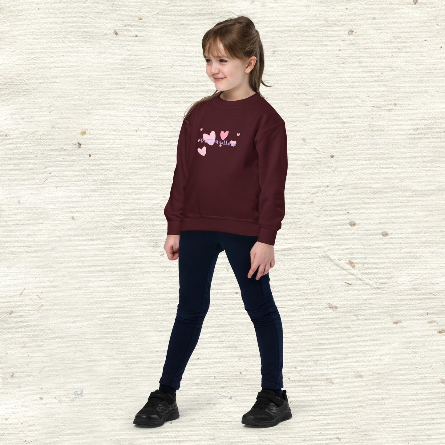 Spring Hearts Youth Crewneck Sweatshirt