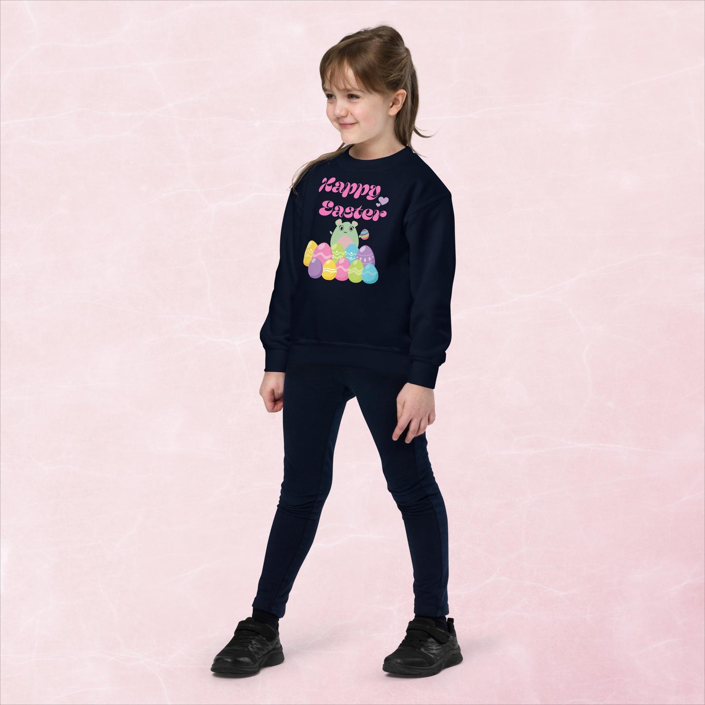 WaTTerMaLLone Happy Easter Youth Crewneck Sweatshirt