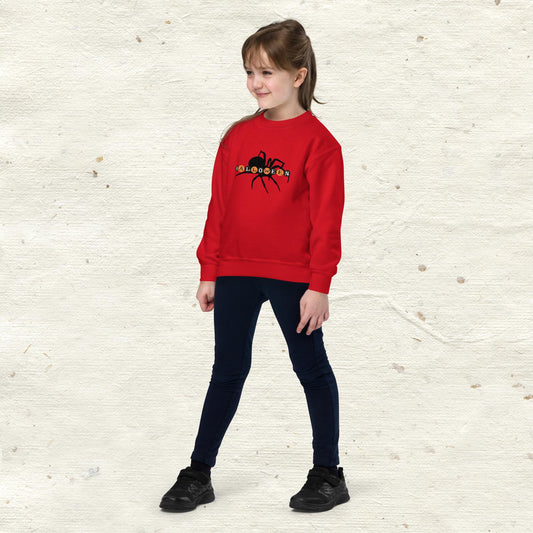 Halloween Spider Youth Crewneck Sweatshirt