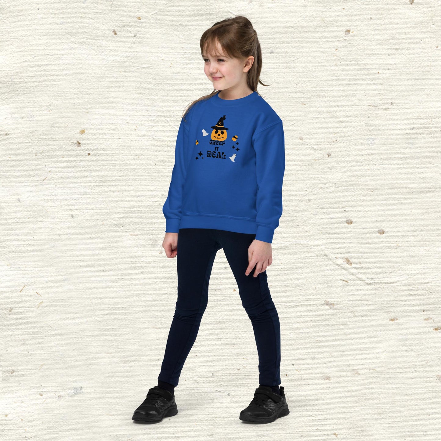 Creeping It Real Youth crewneck sweatshirt