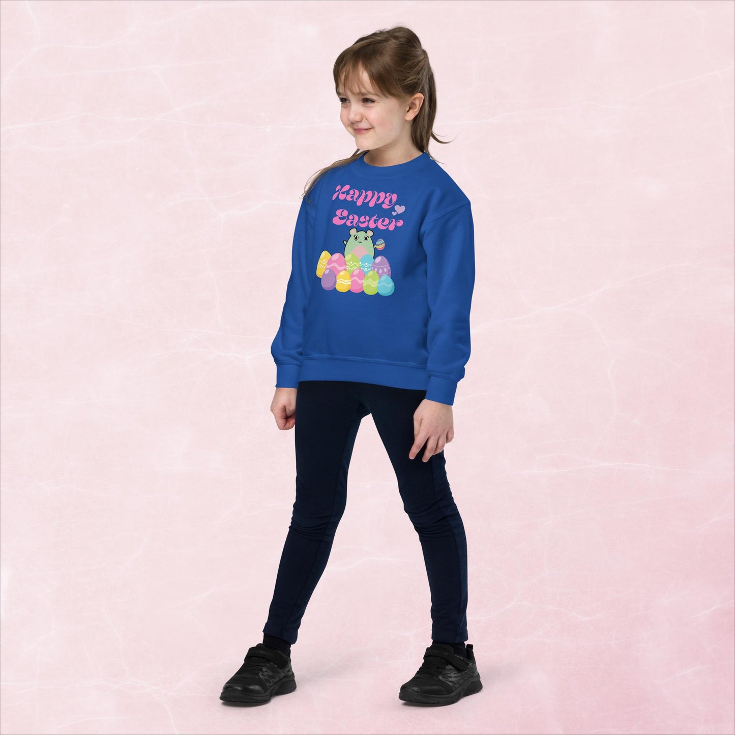 WaTTerMaLLone Happy Easter Youth Crewneck Sweatshirt