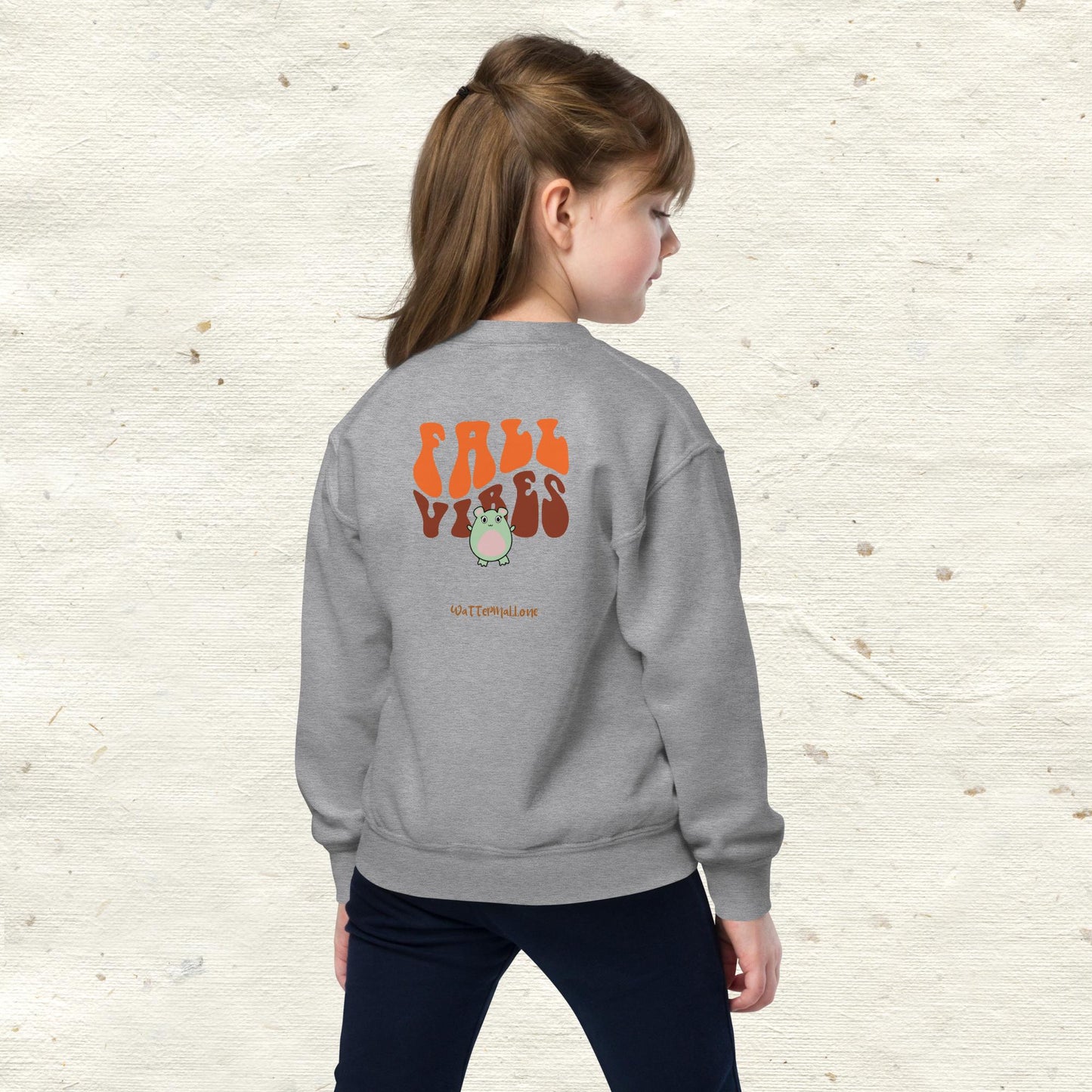 WaTTerMaLLone Fall Vibes Youth crewneck sweatshirt