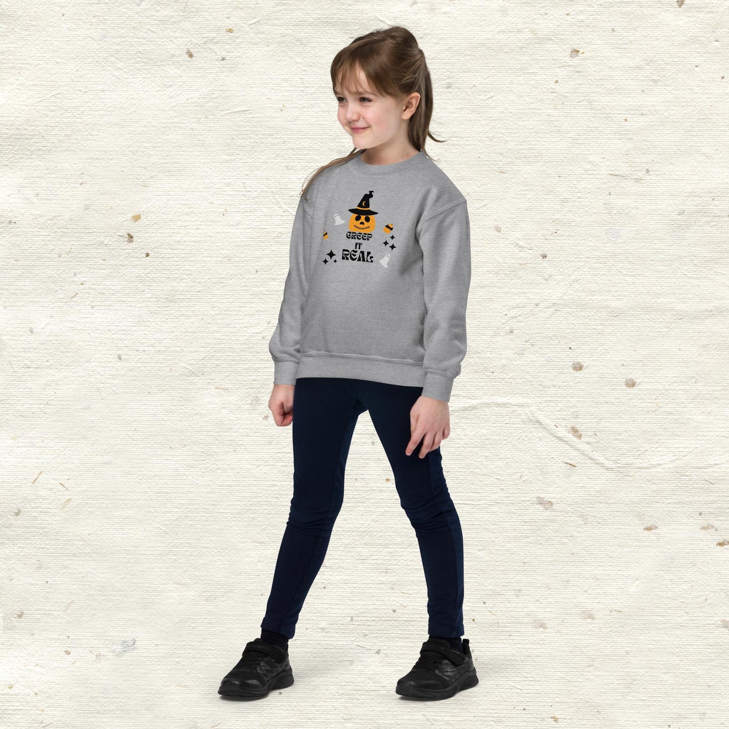 Creeping It Real Youth crewneck sweatshirt