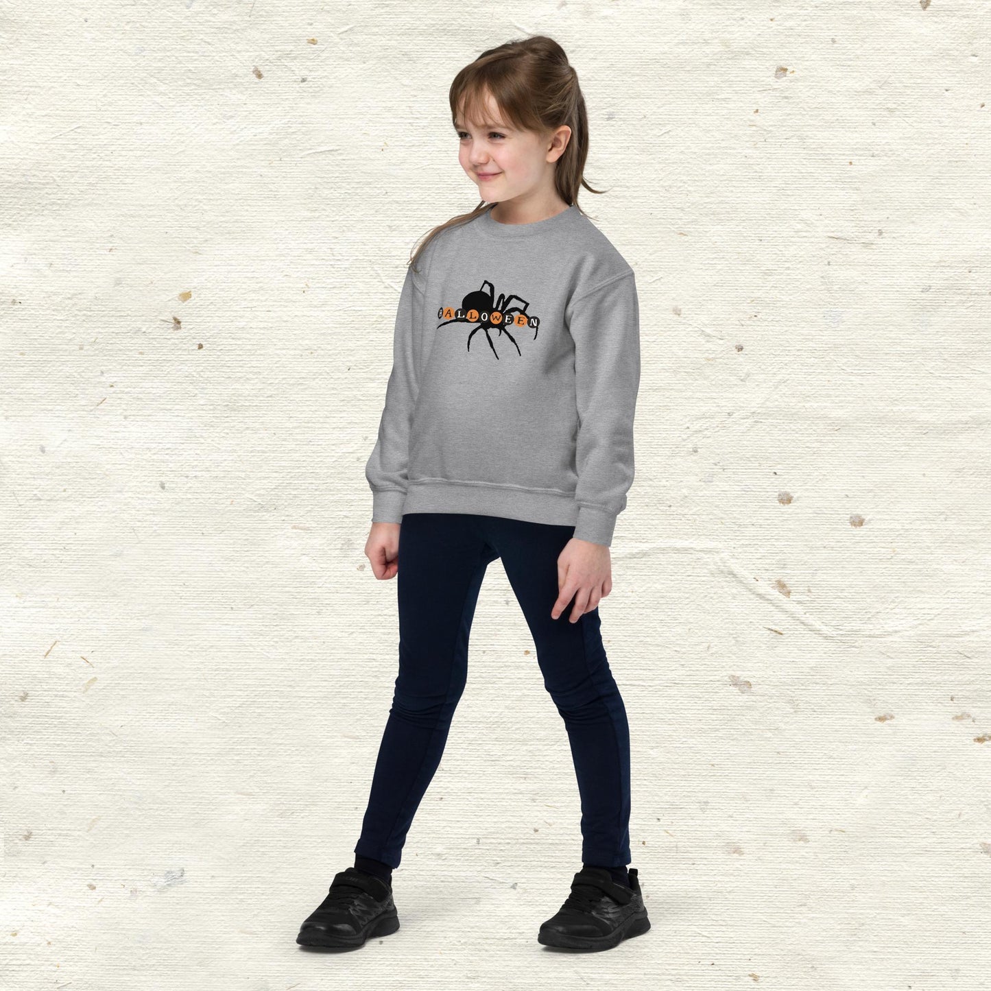 Halloween Spider Youth Crewneck Sweatshirt