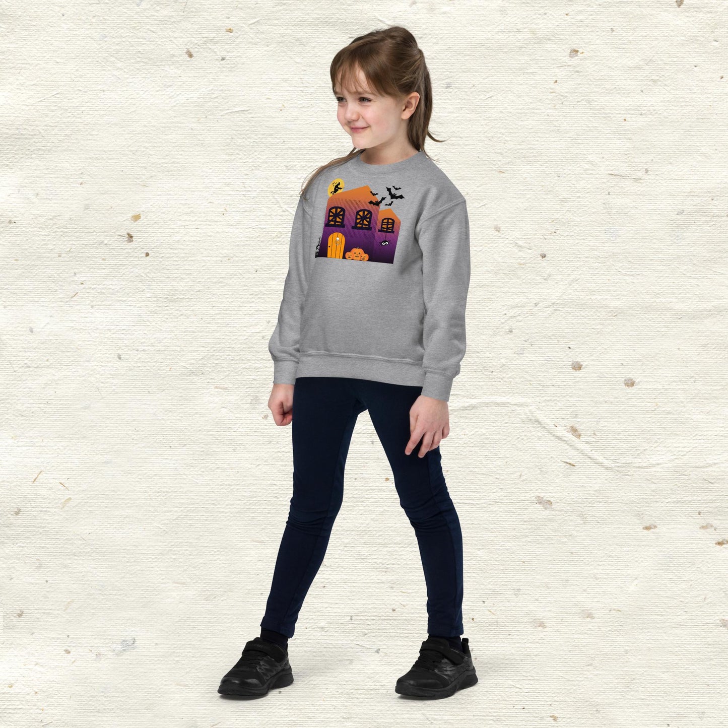 Haunted House Youth Crewneck Sweatshirt