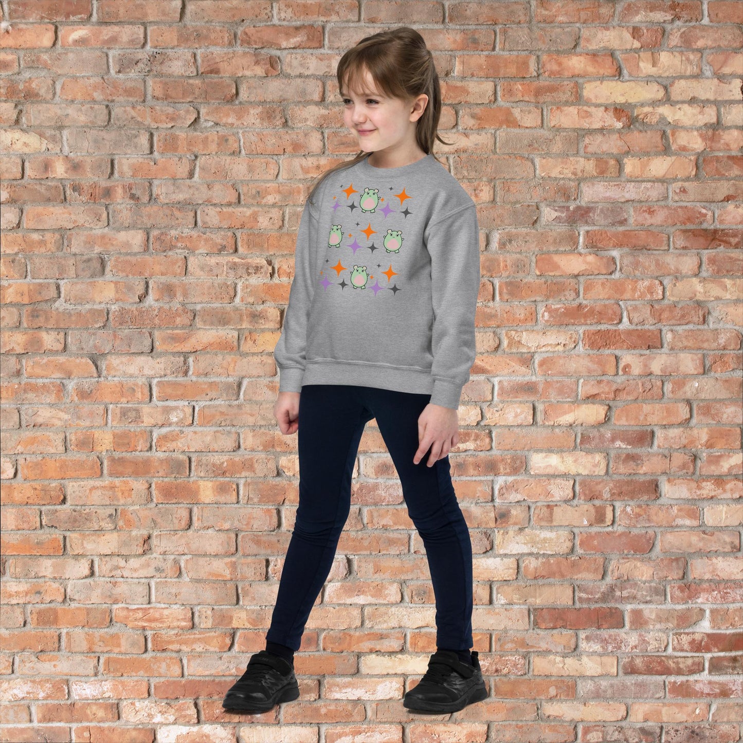 WaTTerMaLLone Halloween Stars Youth Crewneck Sweatshirt