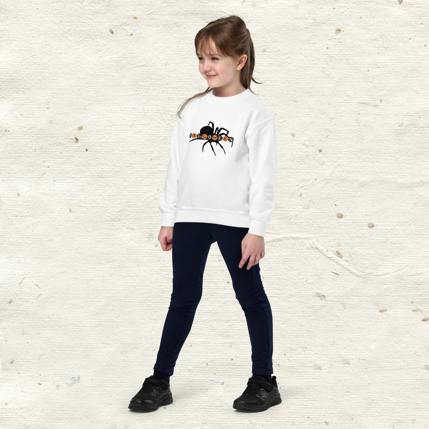 Halloween Spider Youth Crewneck Sweatshirt