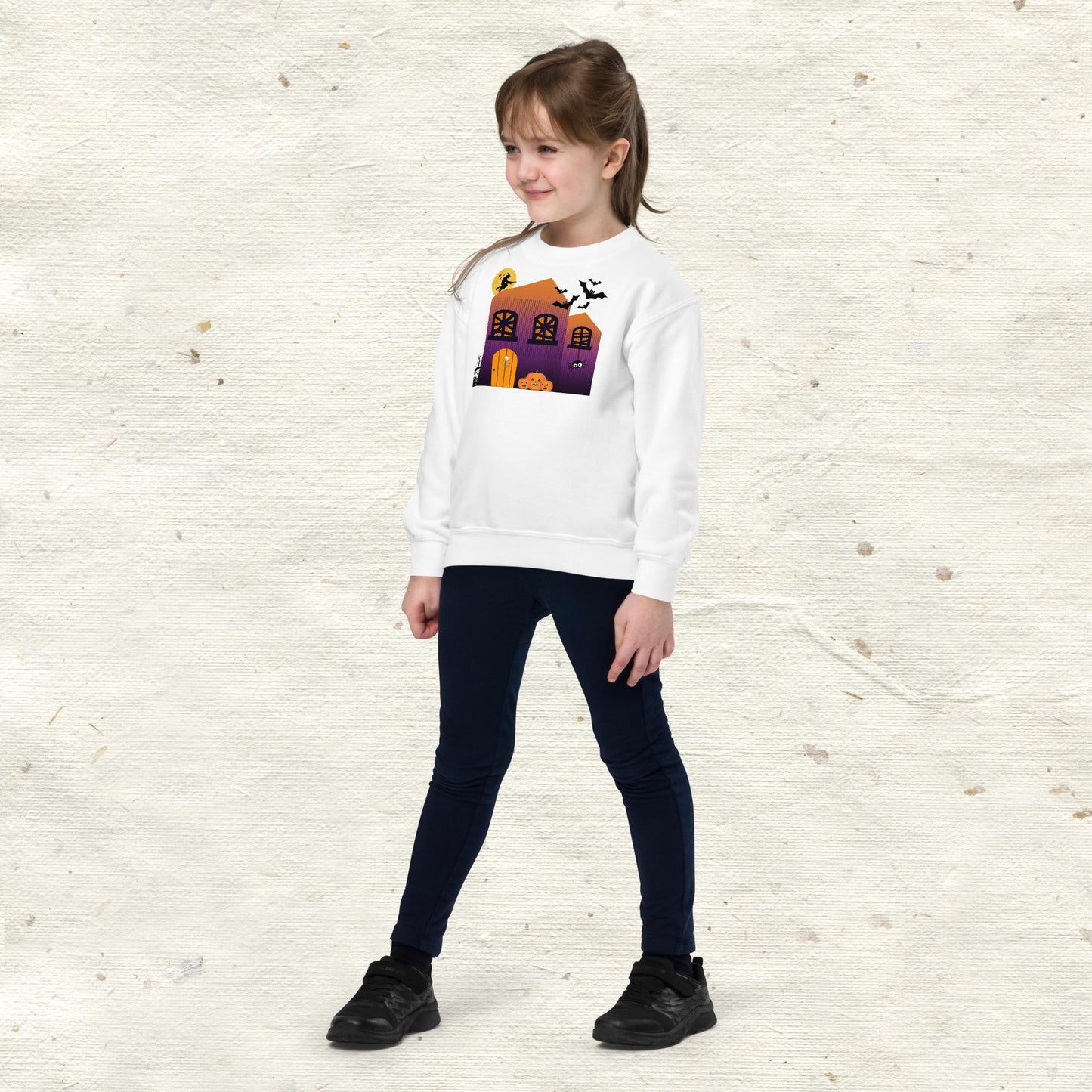 Haunted House Youth Crewneck Sweatshirt