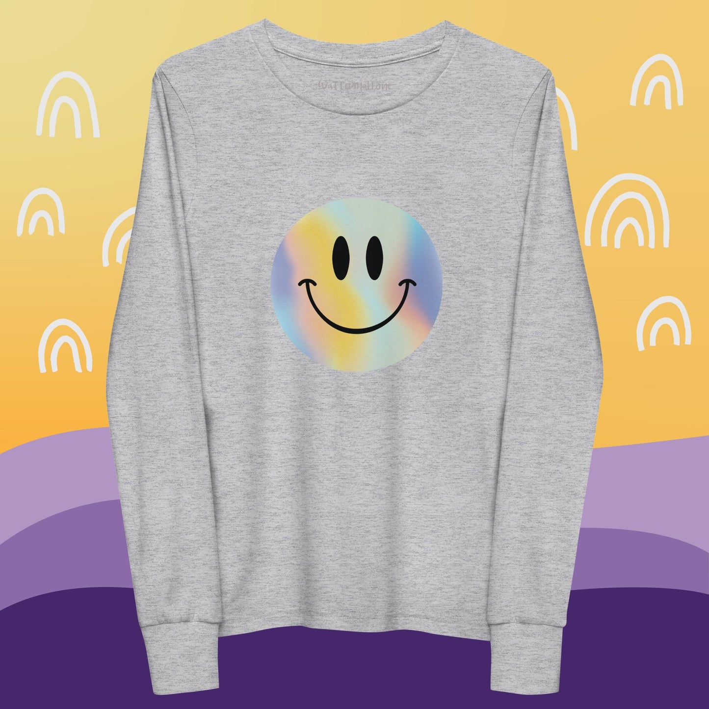 Smiley Face Youth Long Sleeve Tee