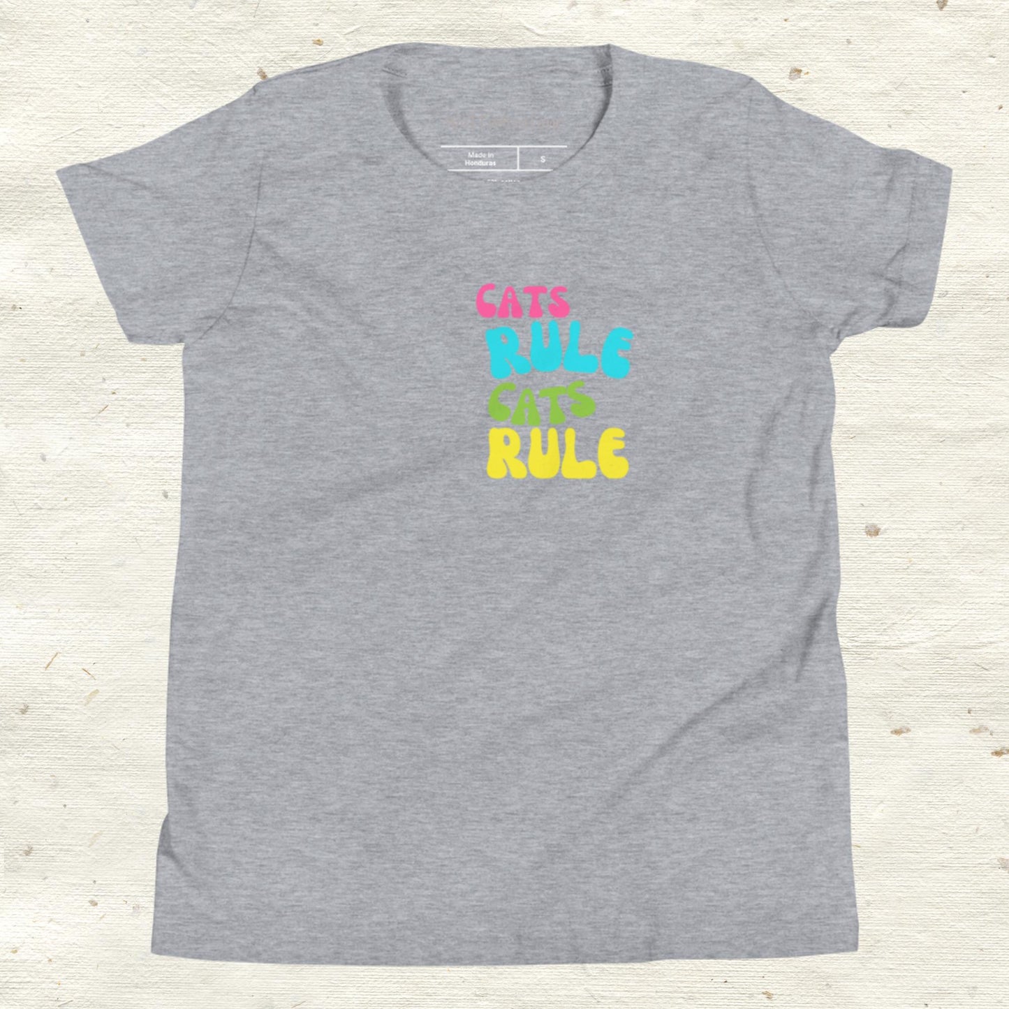 Cats Rule Youth Short Sleeve T-Shirt