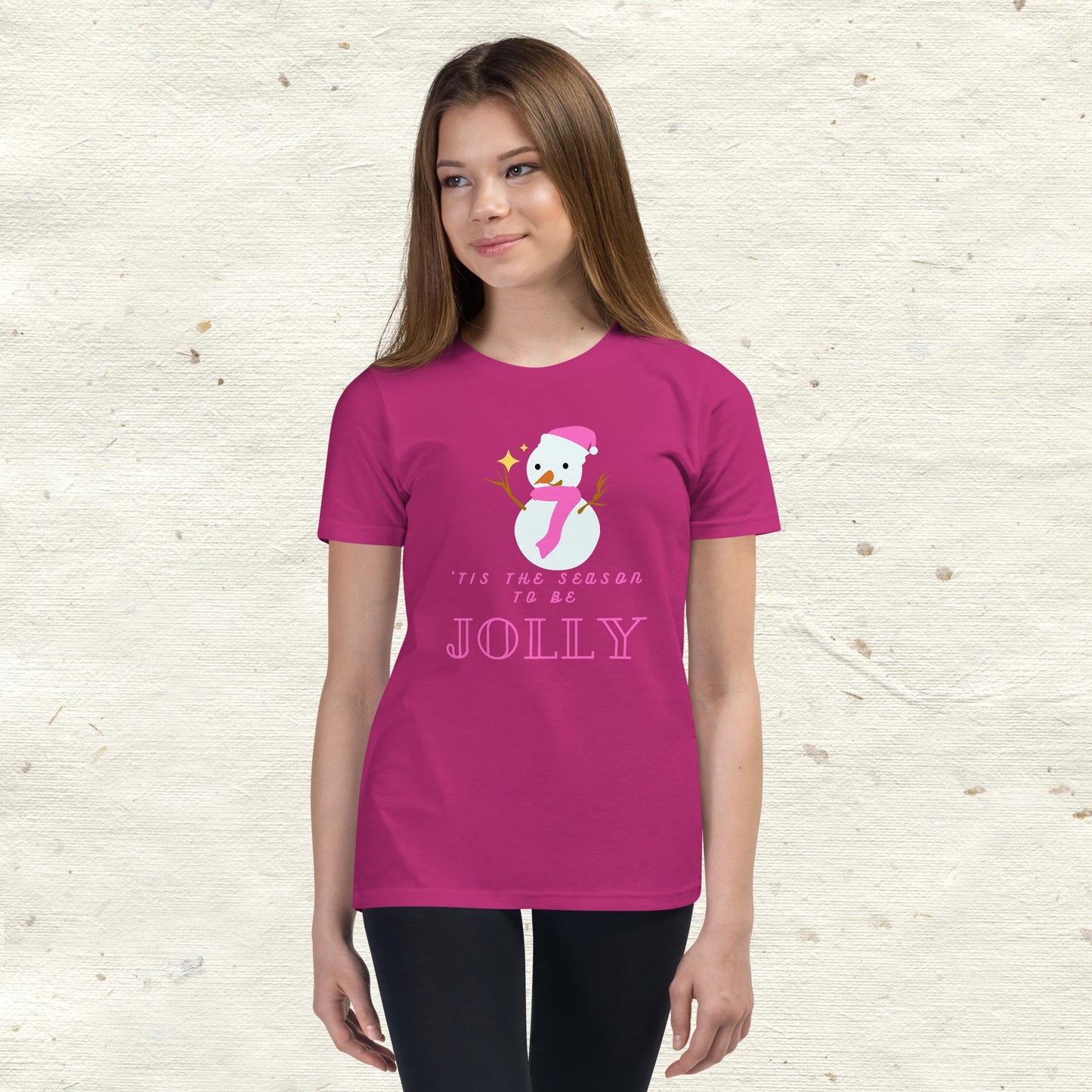 ‘Tis The Season To Be Jolly Youth Short Sleeve T-Shirt