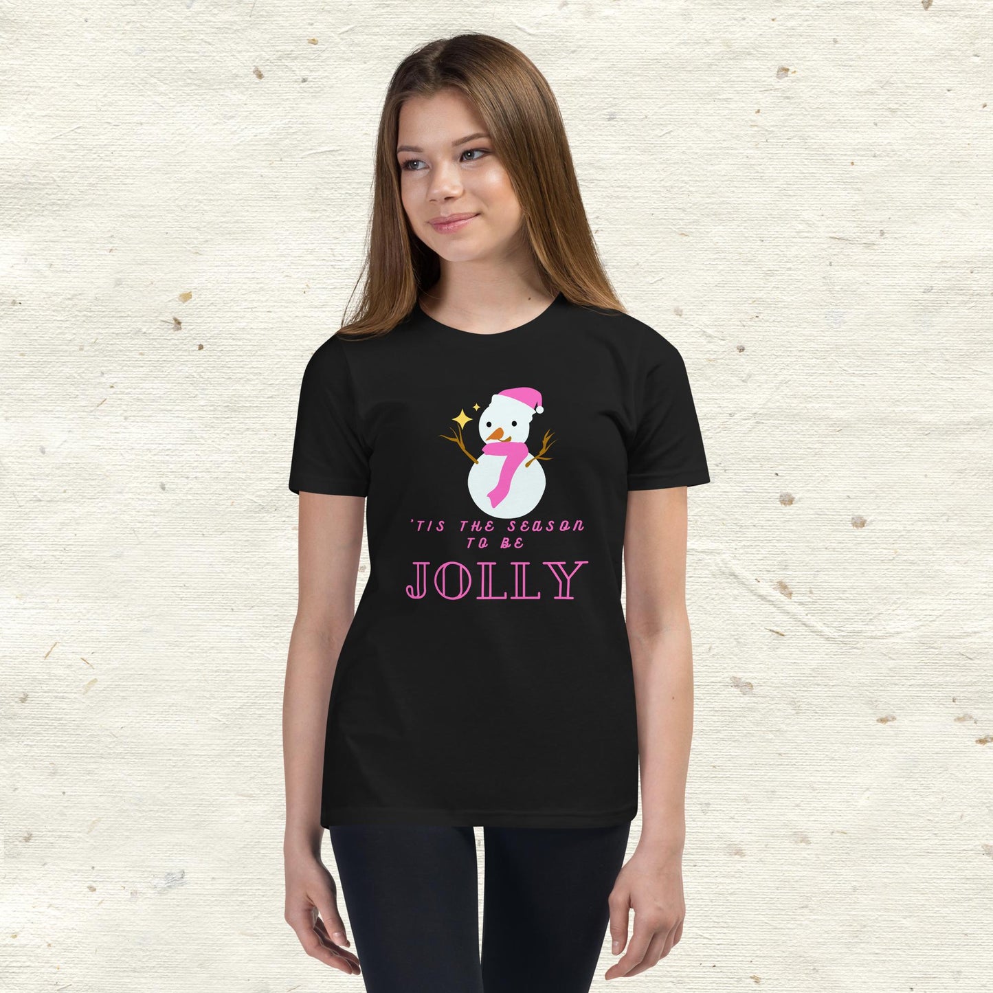 ‘Tis The Season To Be Jolly Youth Short Sleeve T-Shirt