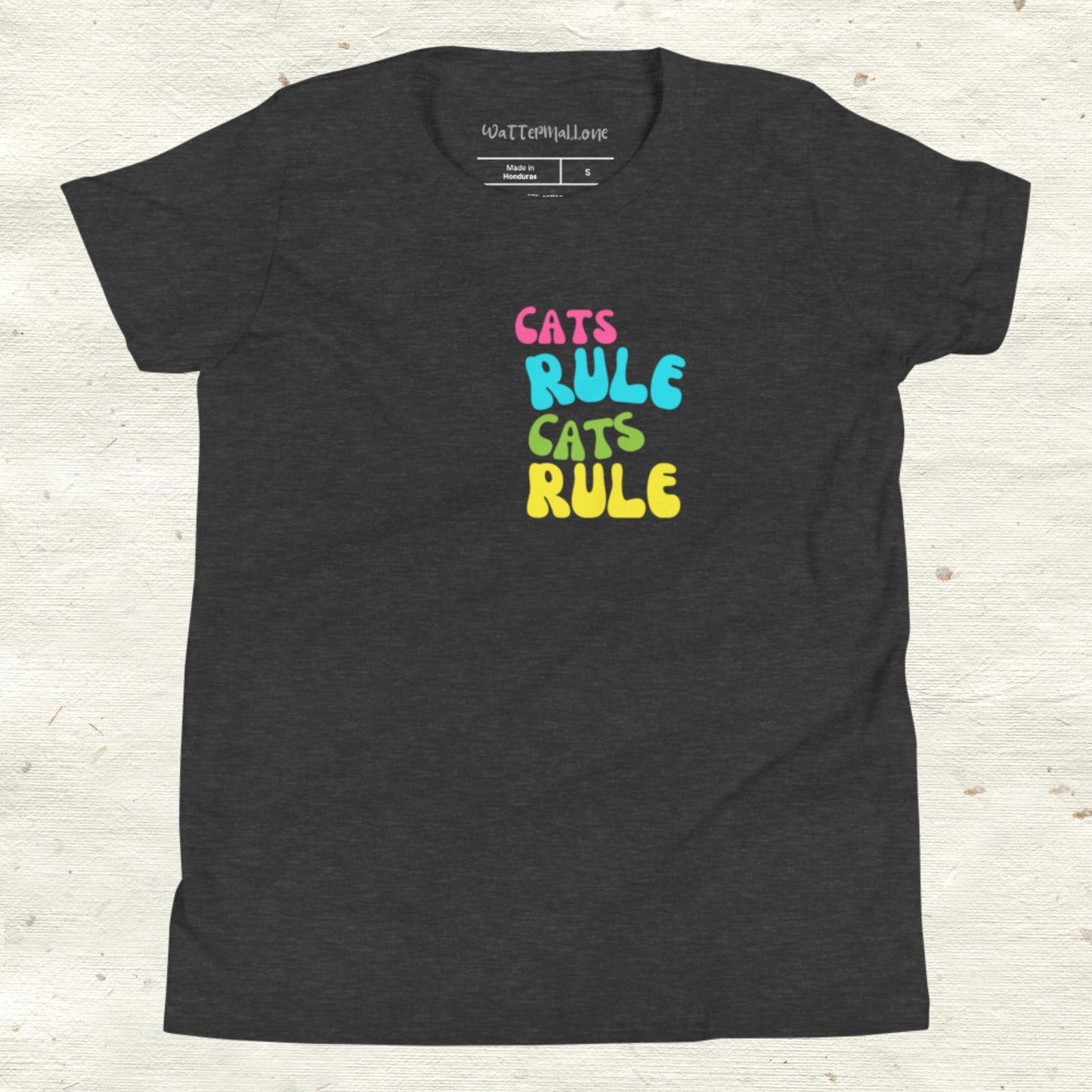 Cats Rule Youth Short Sleeve T-Shirt