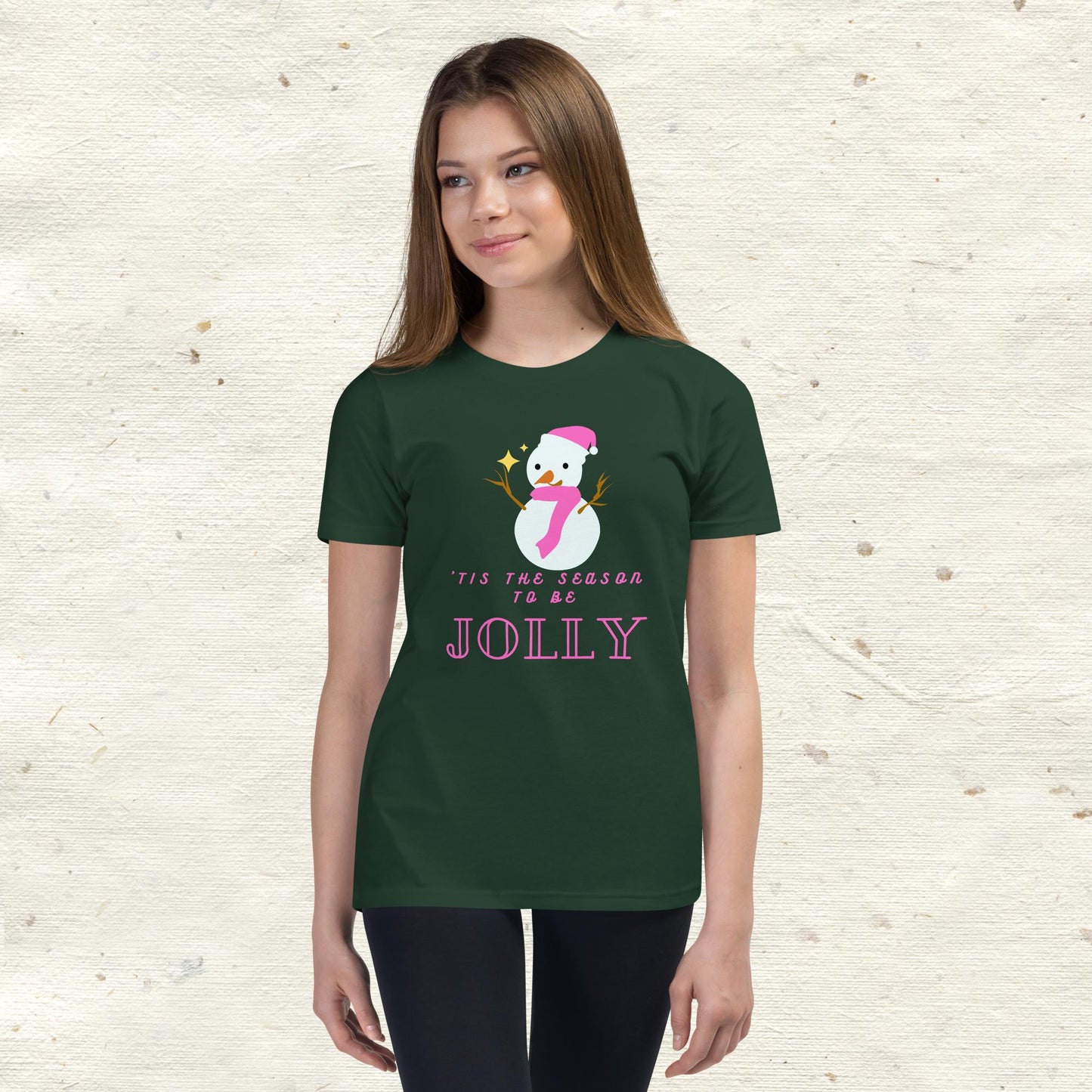 ‘Tis The Season To Be Jolly Youth Short Sleeve T-Shirt