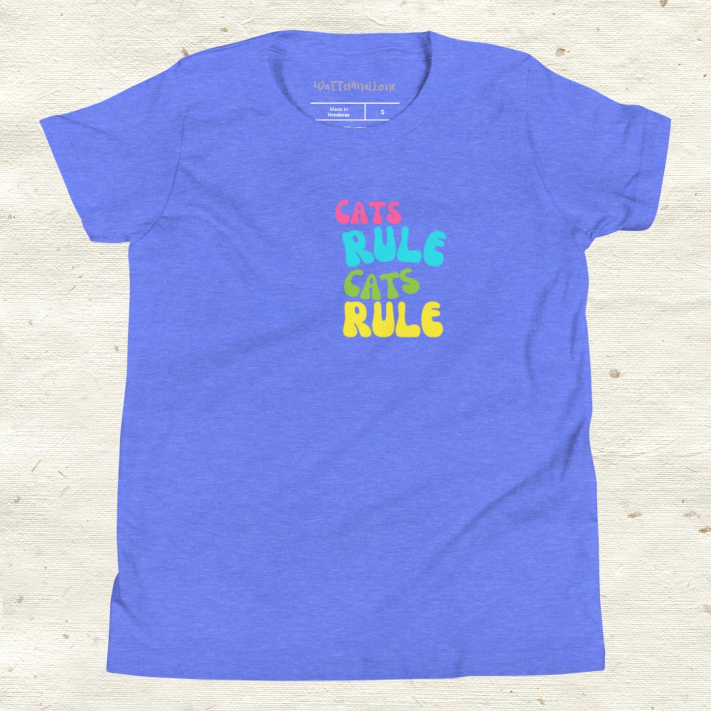 Cats Rule Youth Short Sleeve T-Shirt