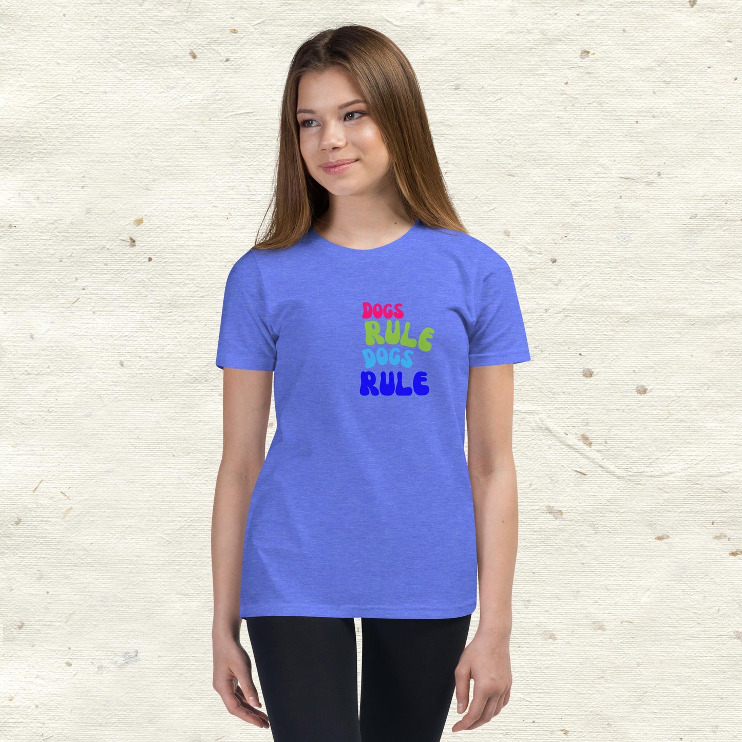 Dogs Rule Youth Short Sleeve T-Shirt