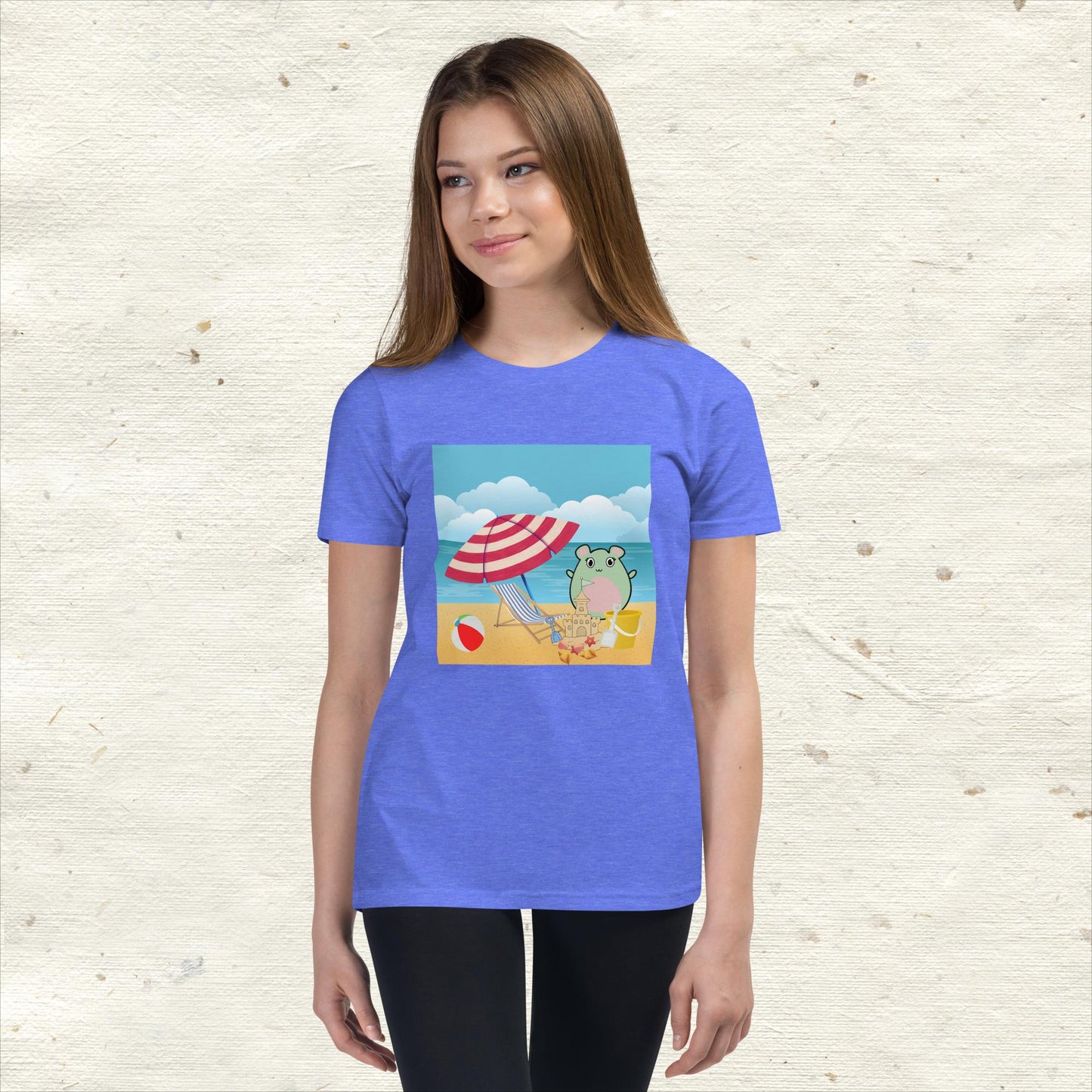 WaTTerMaLLone Beach Day Youth Short Sleeve T-Shirt