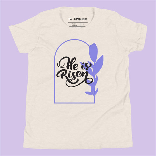 He is Risen Youth Short Sleeve T-Shirt