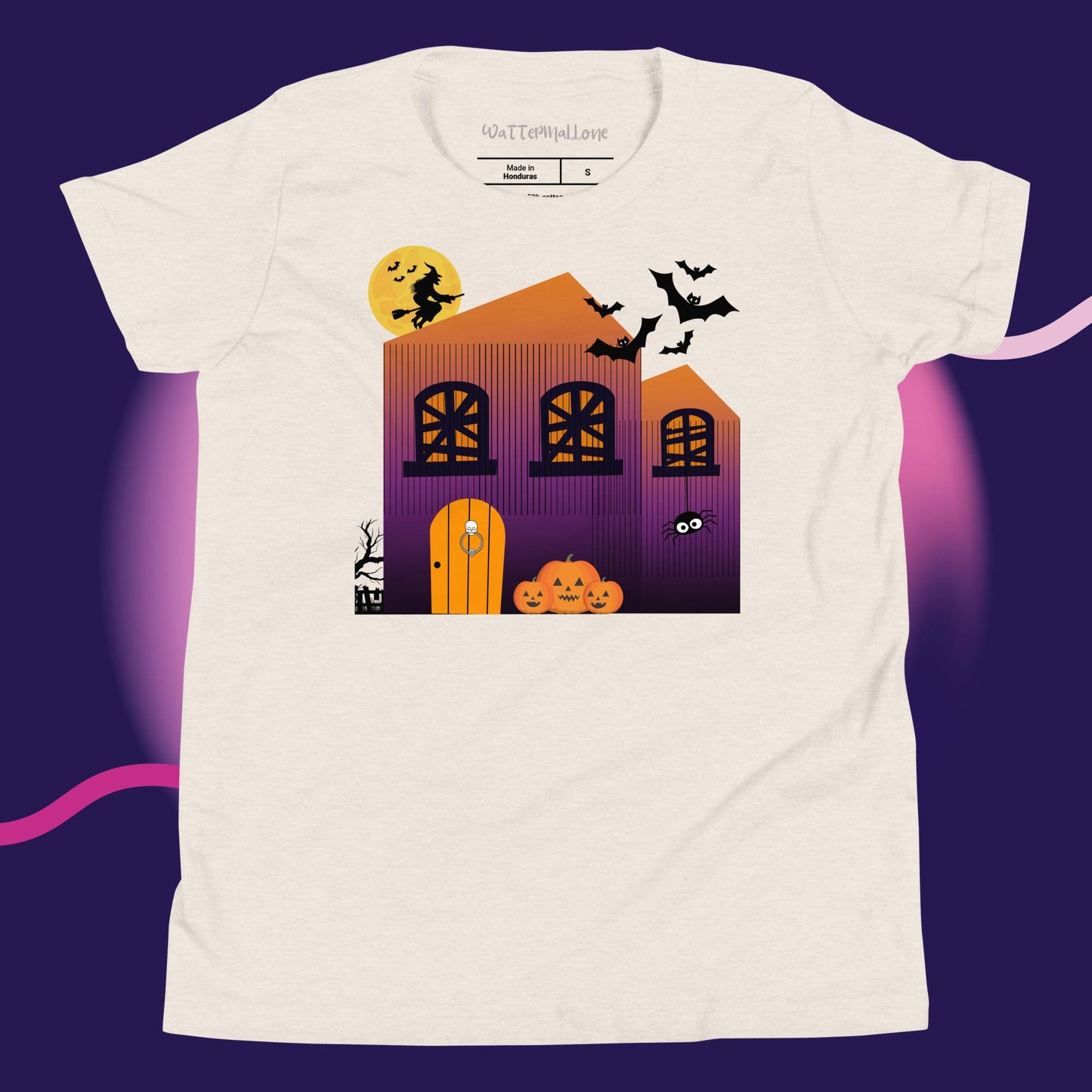 Haunted House Youth Short Sleeve T-Shirt