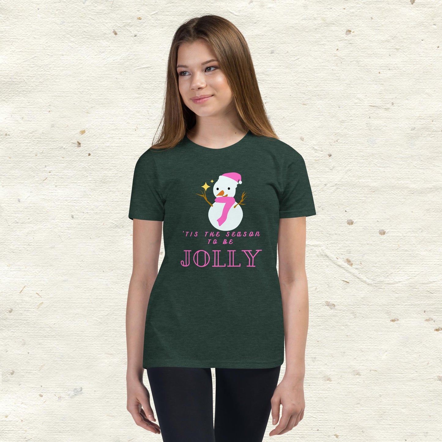 ‘Tis The Season To Be Jolly Youth Short Sleeve T-Shirt