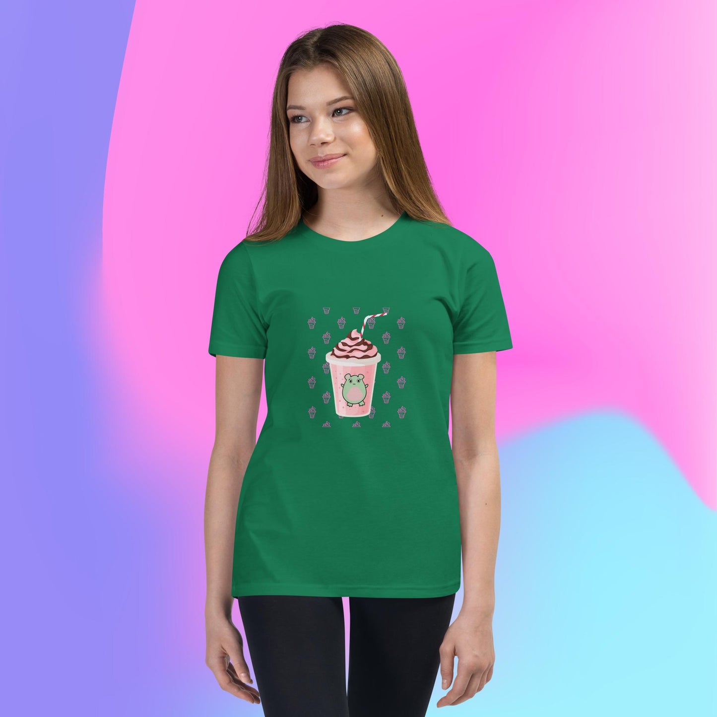 Pink Milkshake Youth Short Sleeve T-Shirt