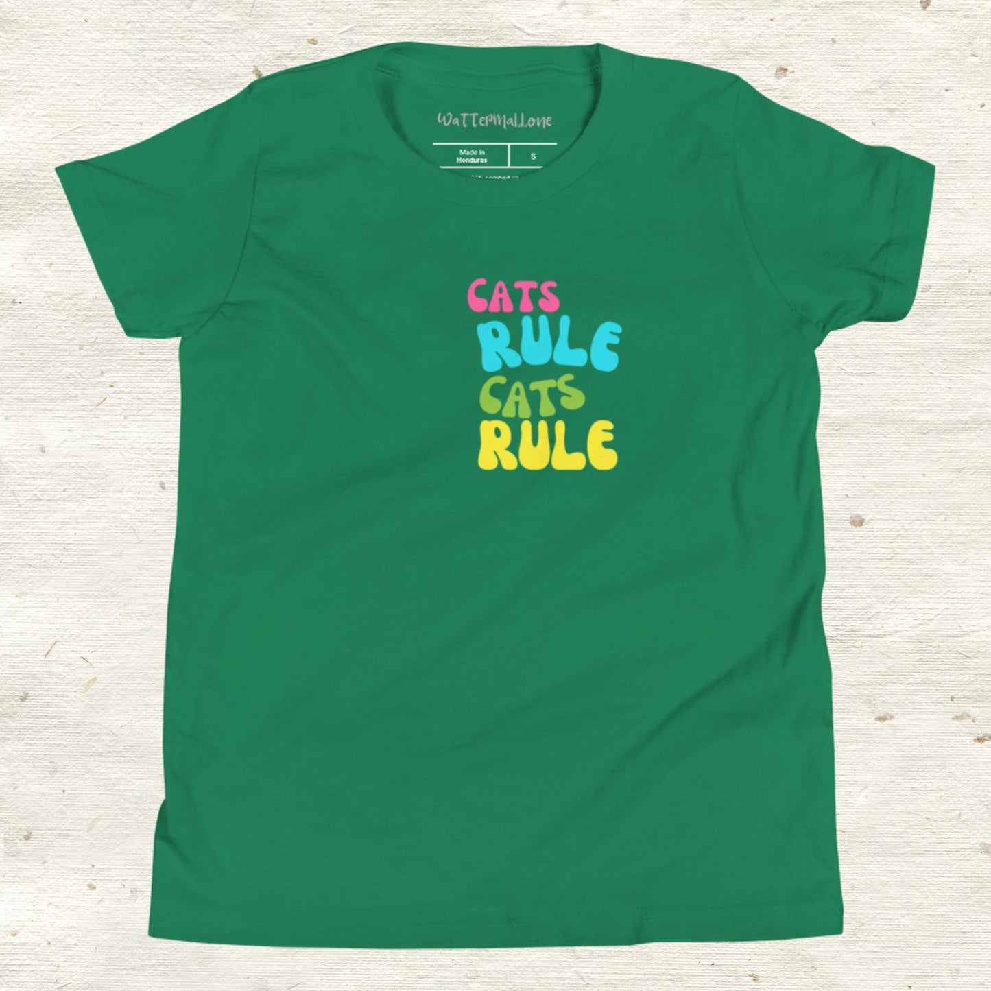 Cats Rule Youth Short Sleeve T-Shirt