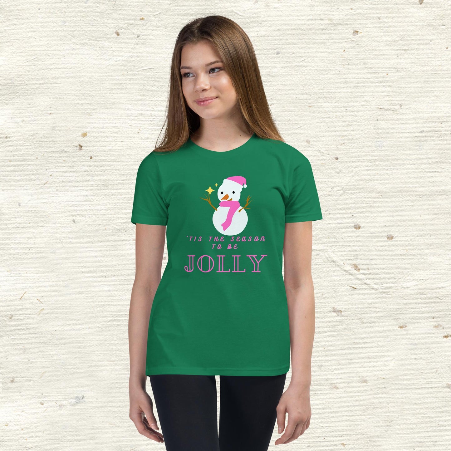 ‘Tis The Season To Be Jolly Youth Short Sleeve T-Shirt