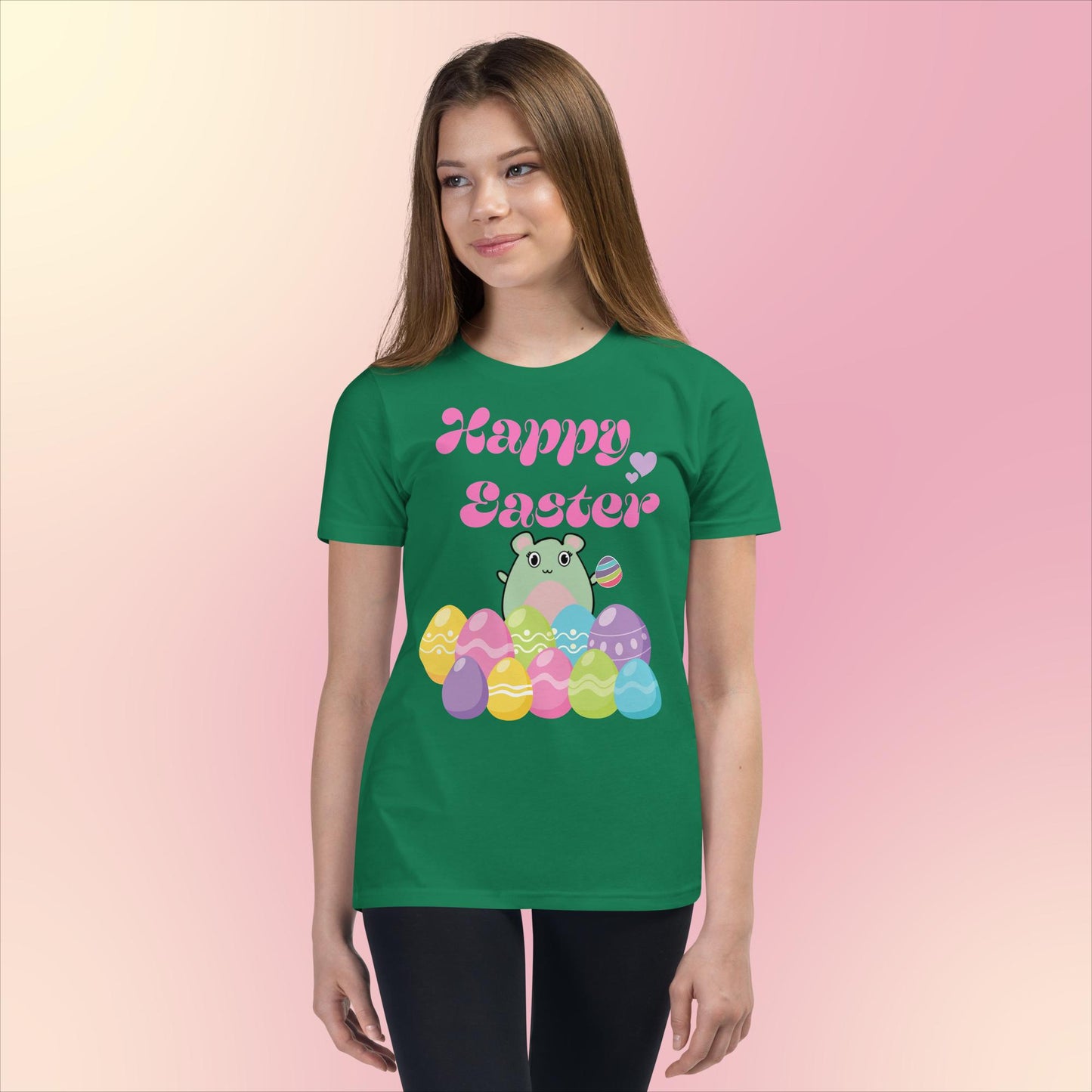 WaTTerMaLLone Happy Easter Youth Short Sleeve T-Shirt