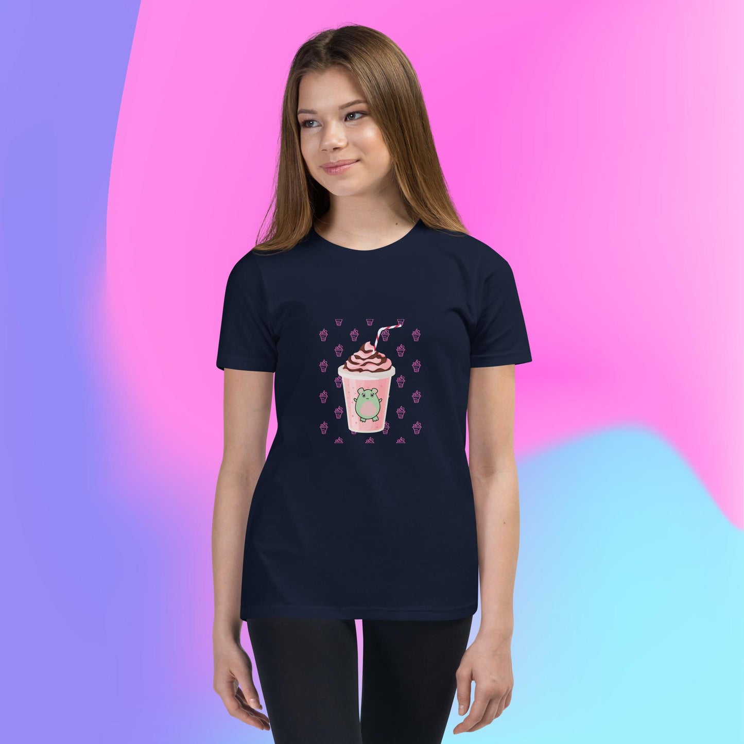 Pink Milkshake Youth Short Sleeve T-Shirt