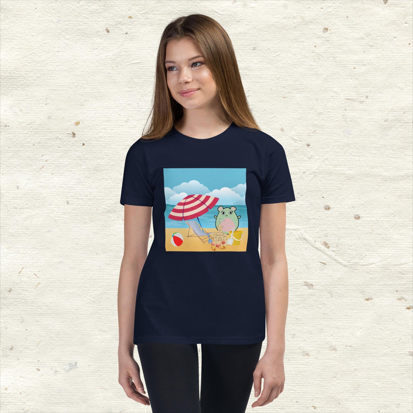 WaTTerMaLLone Beach Day Youth Short Sleeve T-Shirt