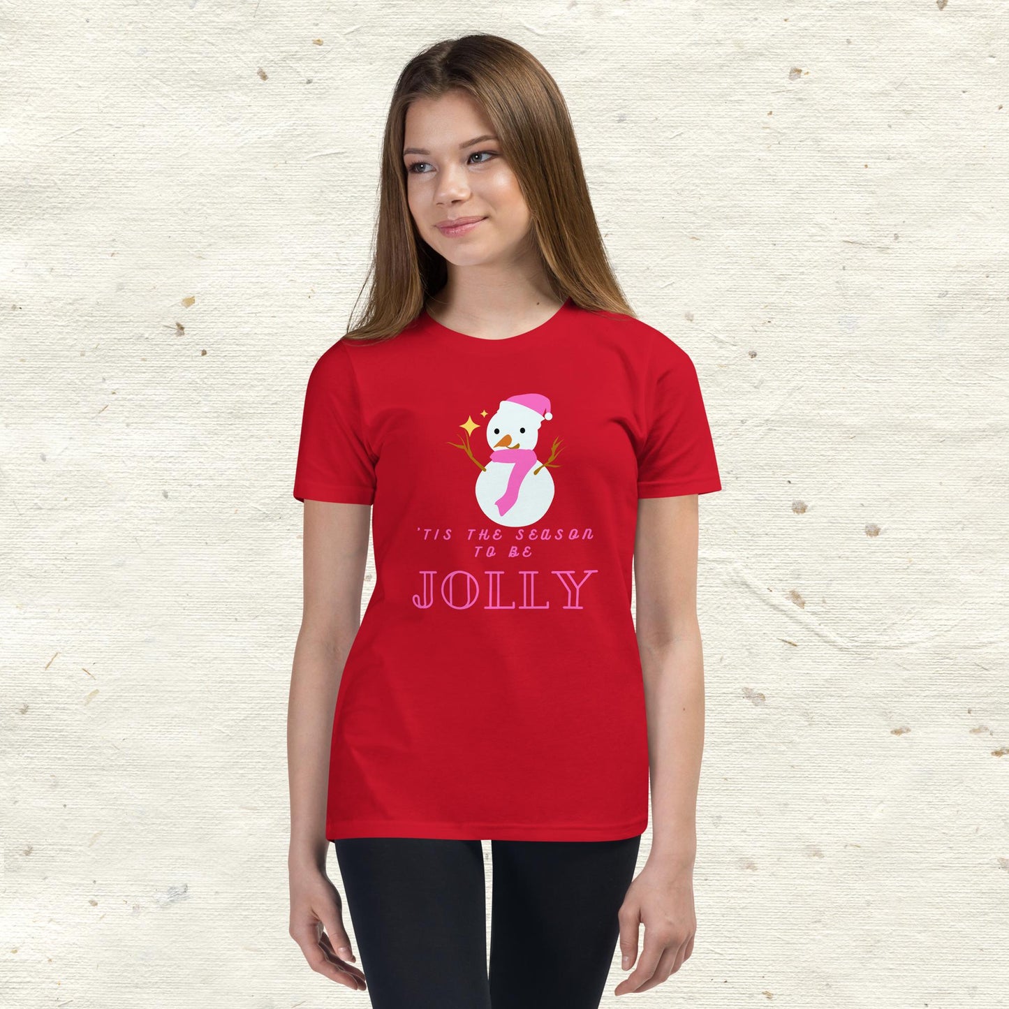 ‘Tis The Season To Be Jolly Youth Short Sleeve T-Shirt
