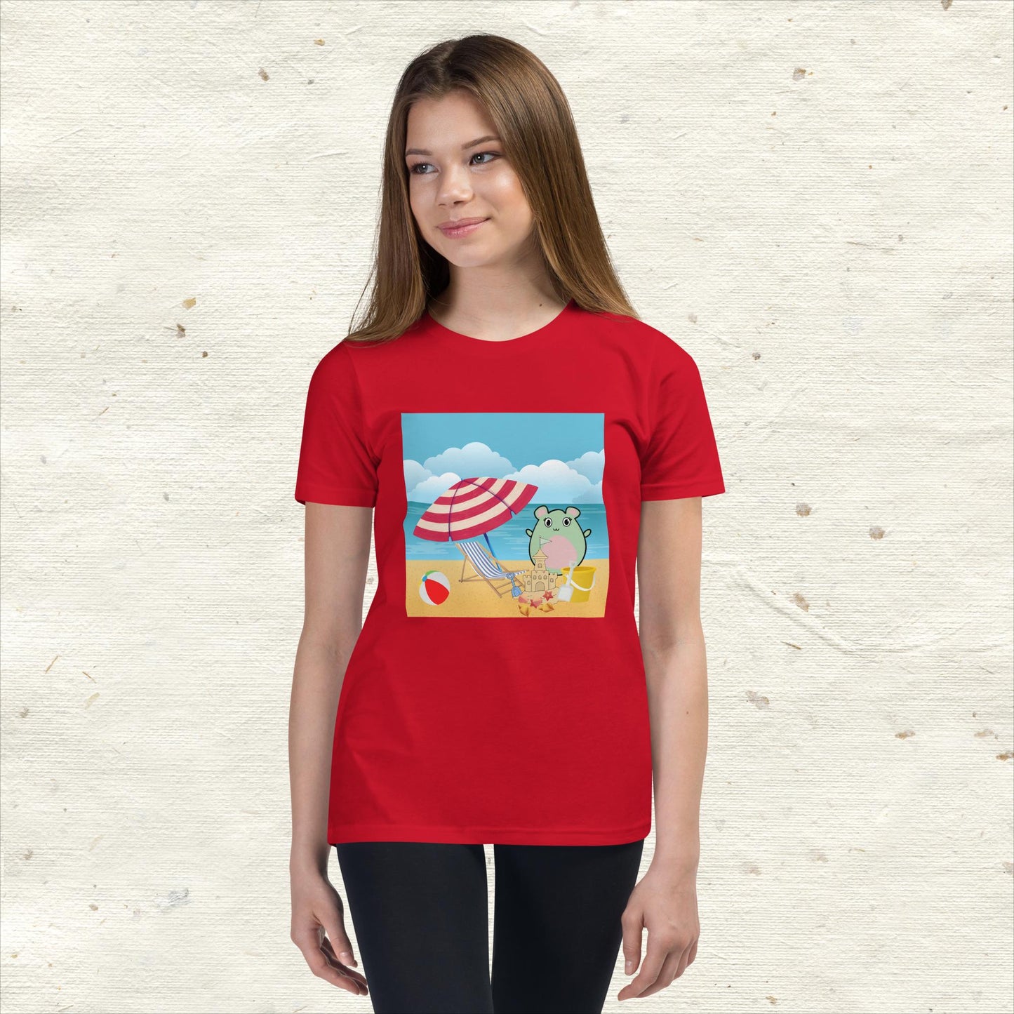 WaTTerMaLLone Beach Day Youth Short Sleeve T-Shirt