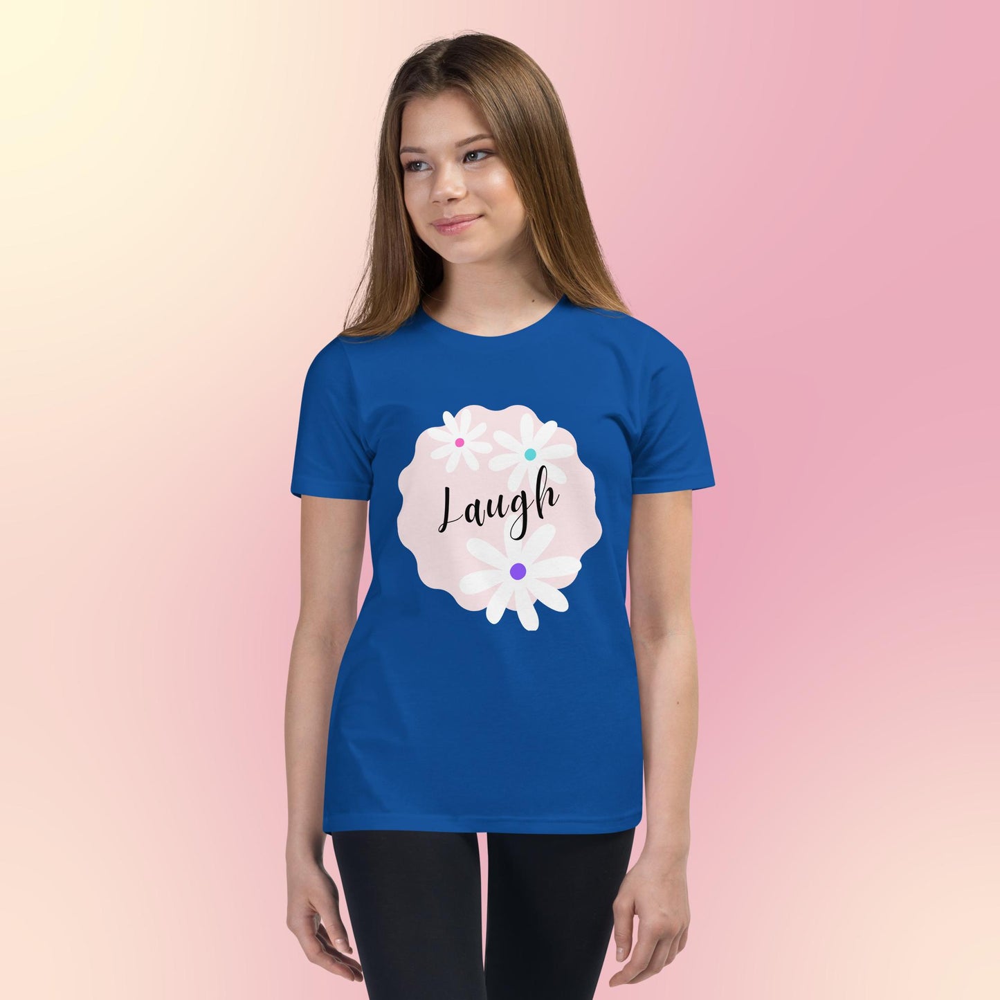 Laugh Daisy Youth Short Sleeve T-Shirt