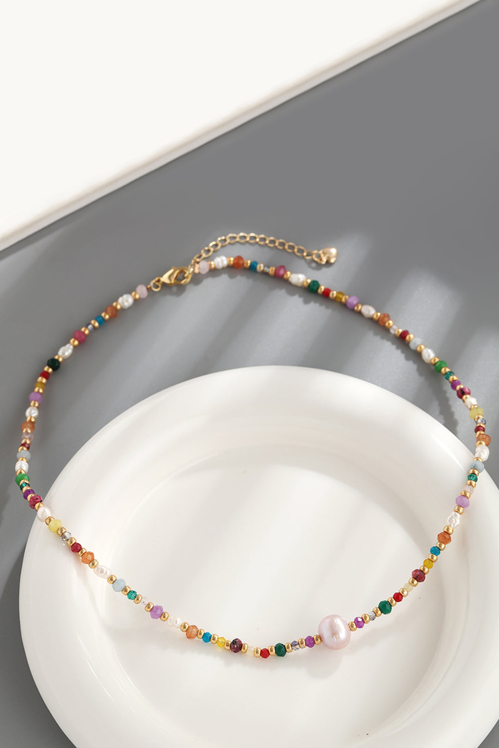 Ann Multicolored Bead Necklace