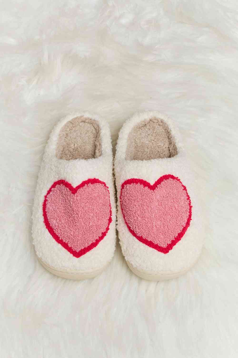 Melody Strawberry Printed Plush Slide Slippers