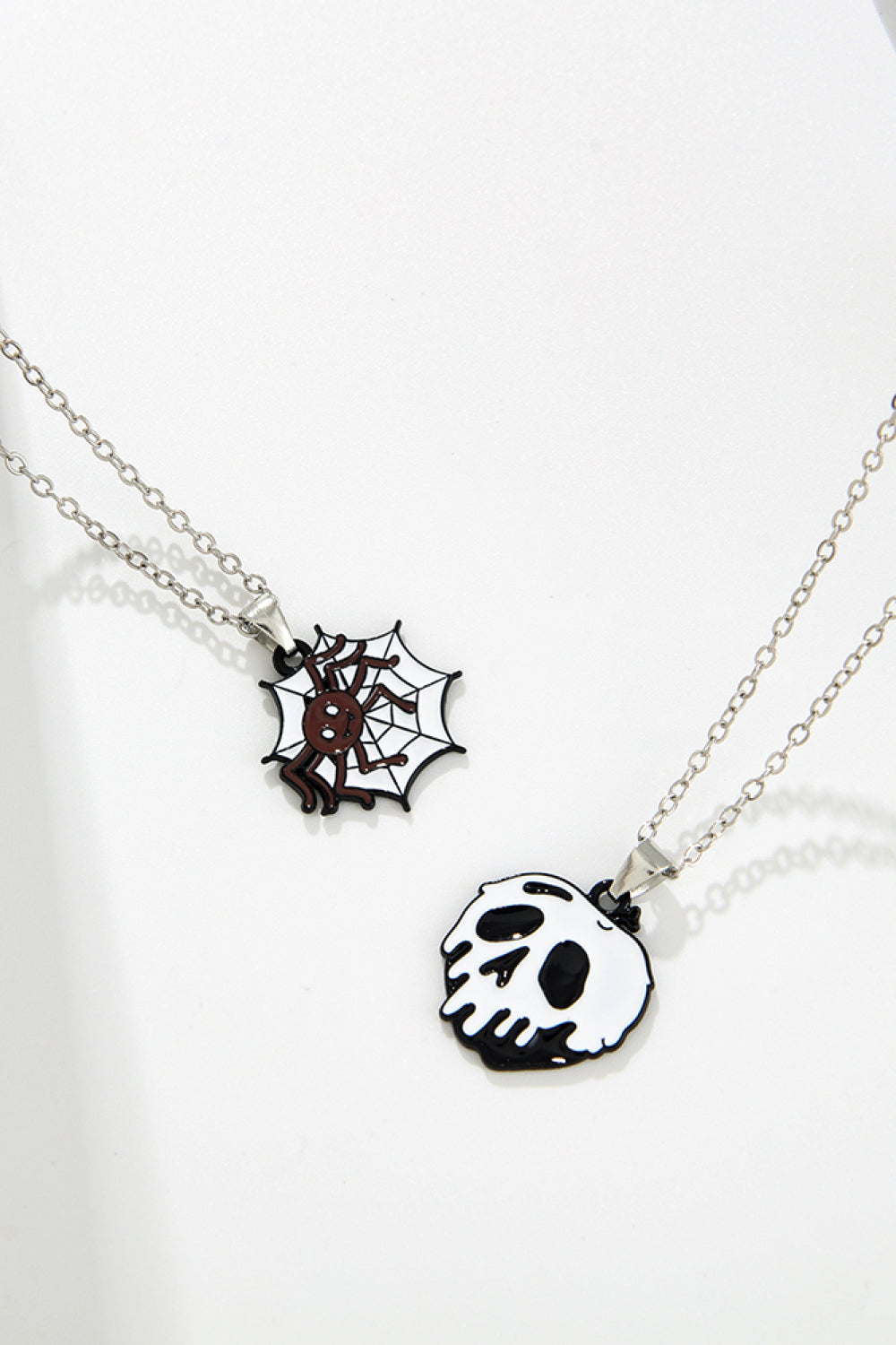 Trick or Treat Two-Piece Halloween Theme Necklace Set