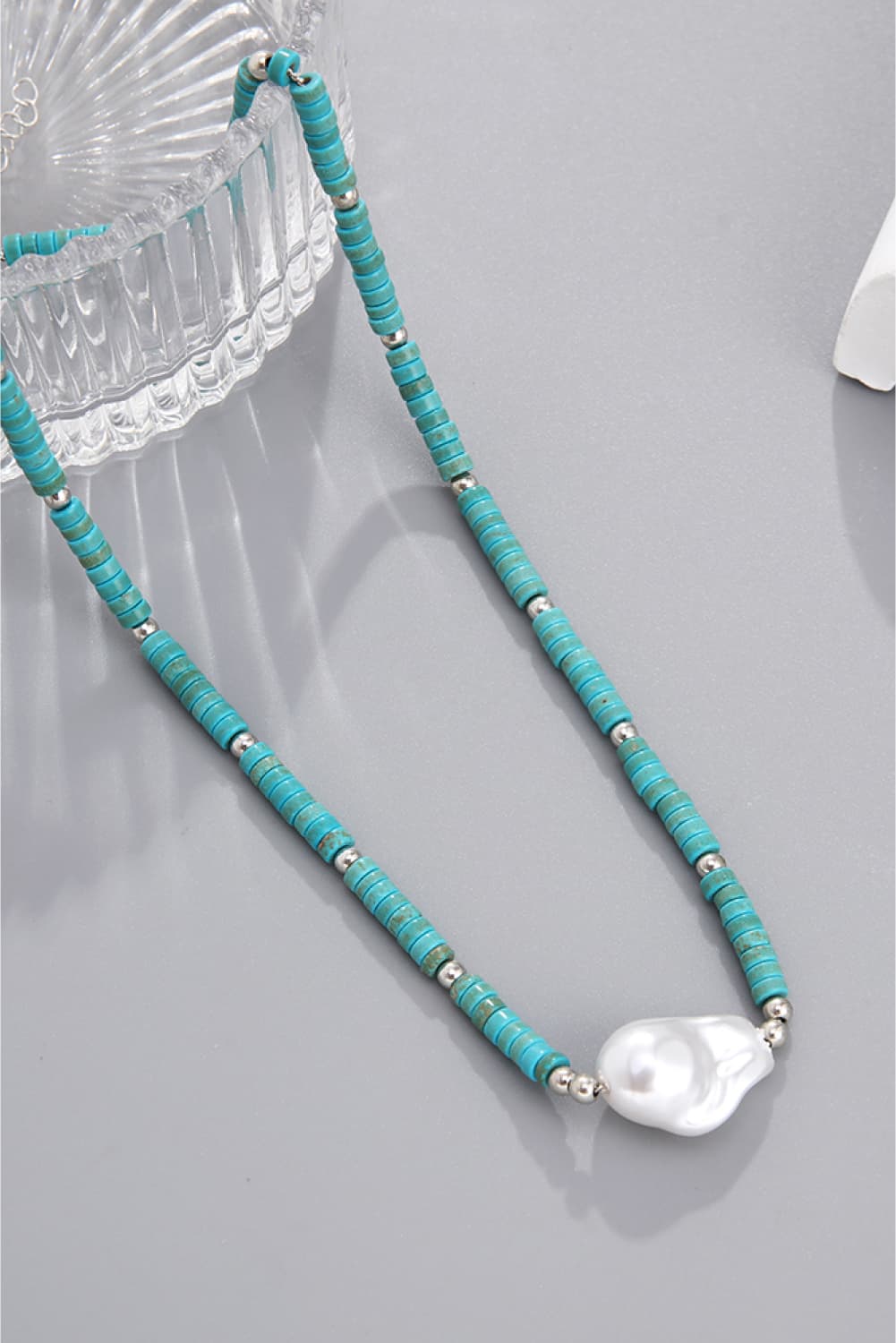 Beloved Turquoise & Pearl Necklace