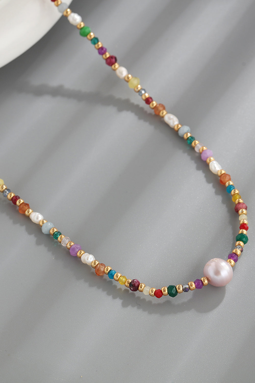 Ann Multicolored Bead Necklace